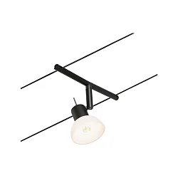 Lampe à corde SHEELA GU5,3, chrome, noir mat 