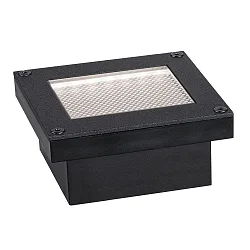 Lampe solaire encastrée dans le sol DOMENIC avec capteur, accessible IP67, noir  