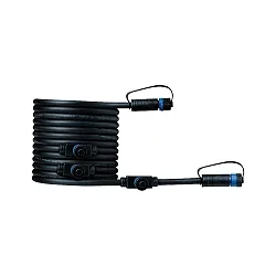 Câble PLUG&SHINE 4 fois, noir 