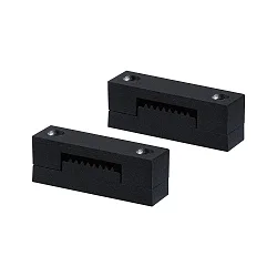 clamping piece ULine - STRAP CRIMP isolated, mechanical, set of 2, black matt
