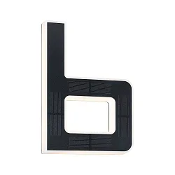 Numéro de maison lumineux IP44, noir  