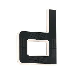 Numéro de maison lumineux IP44, noir  