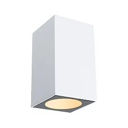 outdoor wall luminaire FLAME UP OR DOWN 1 flame, square, switchable, insect friendly IP44, white 