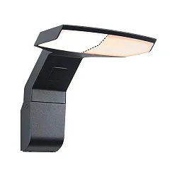Luminaire mural d’extérieur ZERENA avec capteur, favorable aux insectes, résistant à l'air marin IP44, anthrazit 
