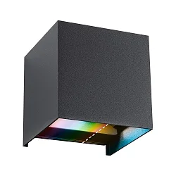 Luminaire mural d’extérieur CYBO RGBW RGBW, contrôlable par ZigBee LED IP44, anthrazit gradable