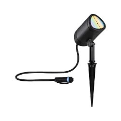 Lampe à piquet de terre PLUG&SHINE SHIRA RGBW, contrôlable par ZigBee LED IP65, anthrazit gradable