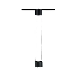 Luminaire à suspension URAIL ALDAN LED haut bas, avec optique de lentille, noir mat gradable