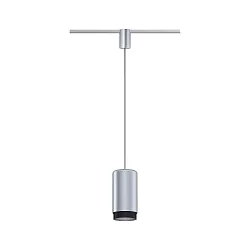 1- Luminaire à suspension monophasé URAIL CORUS E27, chromé mat