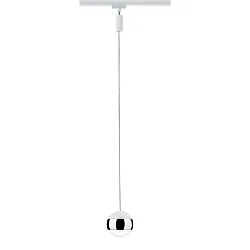 Luminaire à suspension URAIL CAPSULE II LED, chrome, blanche gradable