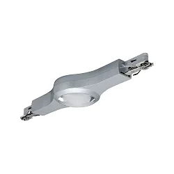 Connecteur longitudinal URAIL LED, chromé mat