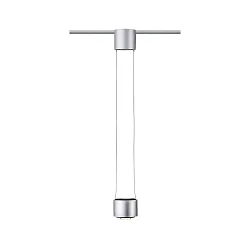 Luminaire à suspension URAIL ALDAN LED avec optique de lentille, chromé mat, noir  gradable