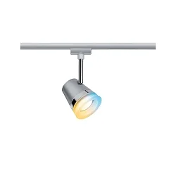 Spot URAIL CONE Tunable White, contrôlable par ZigBee GU10, chrome, chromé mat gradable