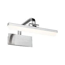 Eclairage de tableau RENAN petit, angulaire, inclinable IP20, aluminium brossé 