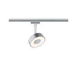1-Projecteur monophasé URAIL CIRCLE LED IP20, chromé mat gradable