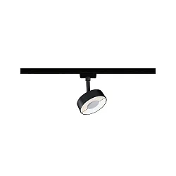 1-Projecteur monophasé URAIL CIRCLE LED IP20, noir mat