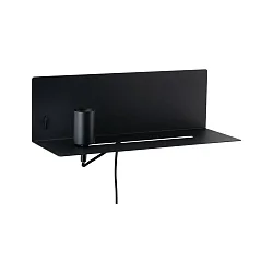 Luminaire mural DEVARA E27 IP20, noir gradable