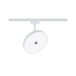 1-Projecteur monophasé HILDOR URail IP20, mat, blanche gradable