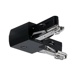 1- Connecteur en L monophasé URAIL rigide, noir mat