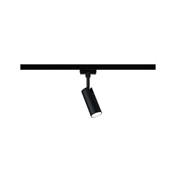 Spot URAIL TUBO LED rotatif, inclinable, chrome, noir mat 
