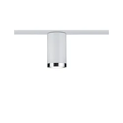 Spot URAIL TUBE GU10, chromé mat, blanche gradable