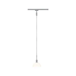 Luminaire à suspension URAIL SARRASANI E14, chromé mat, opale gradable