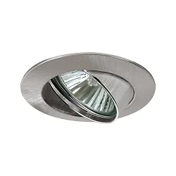 Lumière encastrée PREMIUM pivotant GU10 IP23, fer brossé gradable