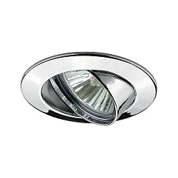 Lumière encastrée PREMIUM pivotant GU10 IP23, chrome gradable
