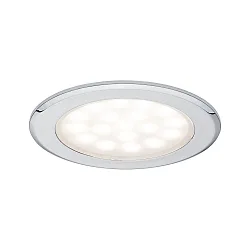 Luminaires pour meuble rond, lot de 2, chrome