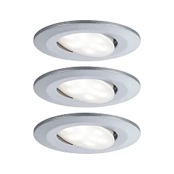 Plafonnier encastré CALLA IP65 DIM pivotant, lot de 3 IP65