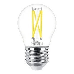 Ampoule à filament forme de gouttes MASTER LEDLUSTER P45 927 DIMTONE Dim-To-Warm P45 E27 2,5W 340lm 2200-2700K CRI 90 gradable