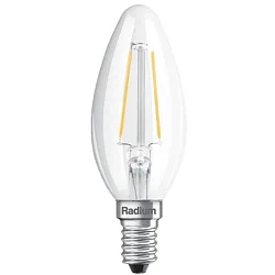 Ampoule à filament forme bougie STAR CANDLE C25 827/C commutable clair E14 2,2W 250lm 2700K 330° CRI 80-89 