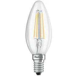 Ampoule à filament forme bougie ESSENCE CANDLE C60 827/C commutable clair E14 6,5W 806lm 2700K 330° CRI 80-89 