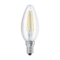 Ampoule à filament forme bougie ESSENCE CANDLE C40 827/C commutable clair E14 4,2W 470lm 2700K 330° CRI 80-89 