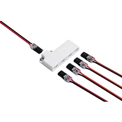 Distributeur POWER DISTRIBUTOR 4PORT P1 IP20 4 fois, 2 pôles
