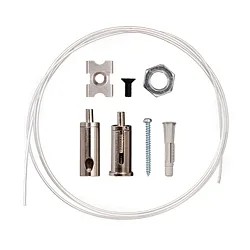 Suspension du profilé SUSPENSION KIT POWER M avec possibilité d'alimentation, réglable