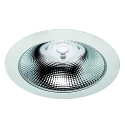 Downlight GLAN S Ø 207MM Plug&Play rigide, CCT Switch, UGR < 19, multipower IP20, aluminium, blanche 