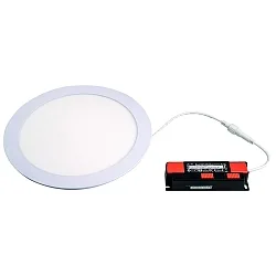 Plafonnier encastré TALAN M Ø 220MM Plug&Play rigide, CCT Switch, multipower IP44, blanche 