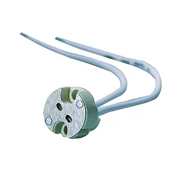 Culot G4-GY6.35 2 pôles, universal, blanche