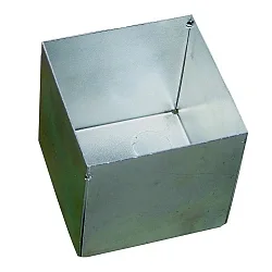 Boîtier intégré 76X76X74MM carré, fermé, acier