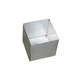 Boîtier intégré 7X7X53MM carré, fermé, acier