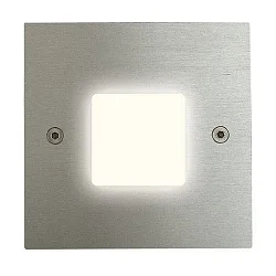 Luminaire d'encastrement mural  IP20, acier inoxydable, scintillant 