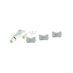 Connecteur direct VARDAFLEX 0.8CM lot de 3, 2 pôles, mat, transparent
