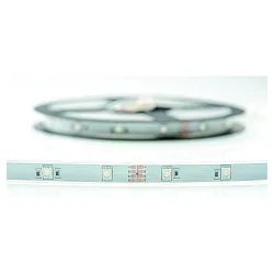 Bande LED siliconée VARDAFLEX 3INONE-30 - 1.2CM avec prise de courant, RGB blanche