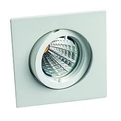Lumière encastrée QUADRO pivotant IP20, blanc mat