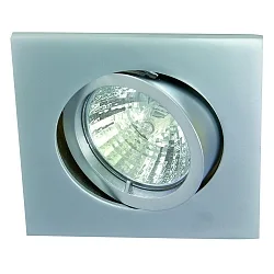Lumière encastrée QUADRO pivotant IP20, chromé mat