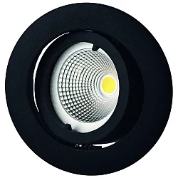 Downlight MR11 pivotant, couvert de poudre, noir