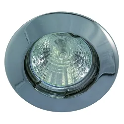 Lumière encastrée MR16 rigide IP20, chrome