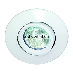 Lumière encastrée MR16 pivotant, rotatif IP20, mat, blanche