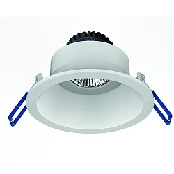 Lumière encastrée TOM ROUND (EMPTY CASE FOR LED MODULE Ø5CM) rond, pivotant, sans monture IP20, blanc mat gradable