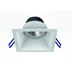 Lumière encastrée TOM SQUARE(EMPTY CASE FOR LED MODULE Ø5CM) angulaire, pivotant, sans monture IP20, noir mat gradable